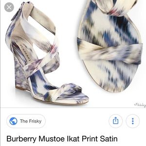 Burberry silk wedges